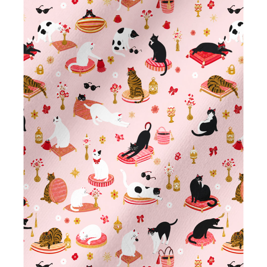 Set di pigiami a maniche lunghe con gatti fantasiosi