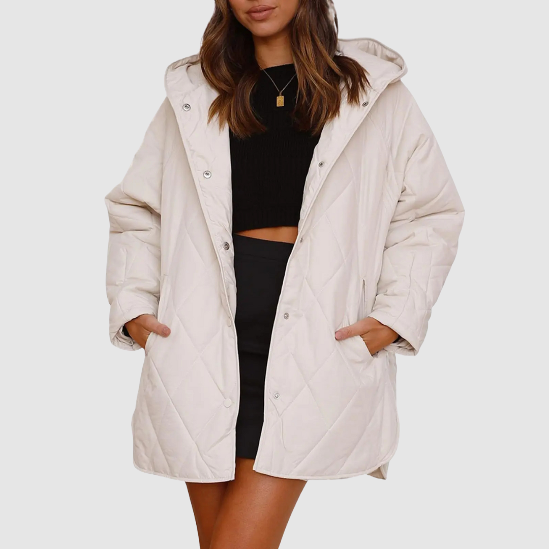 Kristýna - Cappotto invernale oversize con cappuccio