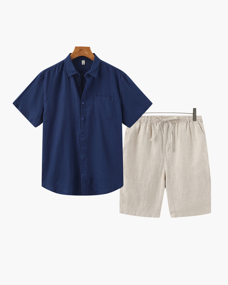 Carlo | Pantaloncini estivi in lino Old Money