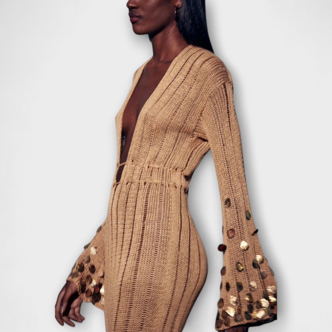 Kathleen - Abito Maxi Goldigs in Maglia