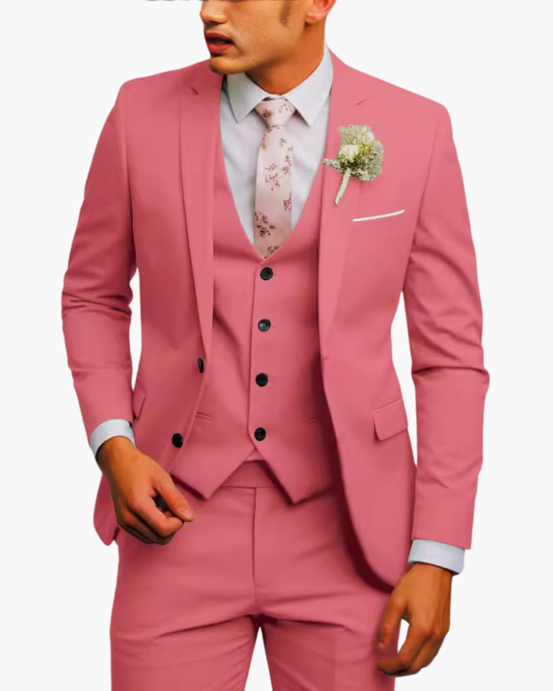 Completo 3 Pezzi Elegante | Blazer Gilet Pantaloni