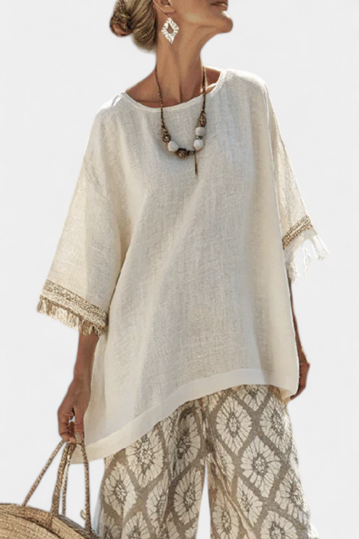 Elena | Look realizzato in Italia con lino di bambù