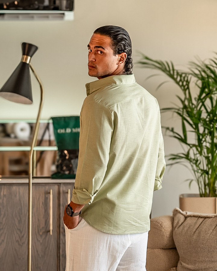 Cesare | Camicia 100% lino con vestibilità oversize