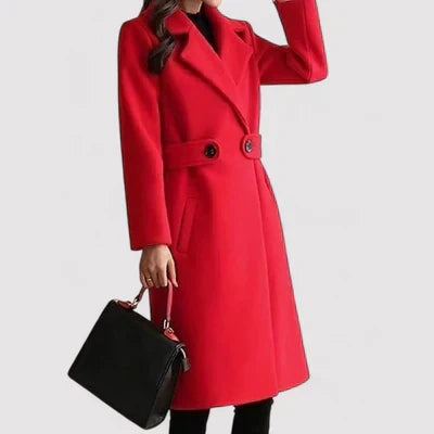 Clara - Cappotto di lana con cintura