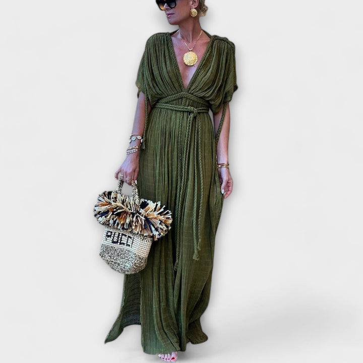 Abito Maxi Kimono in Stile Greco