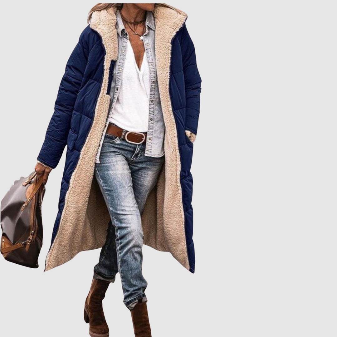 Laura - Cappotto invernale con design reversibile