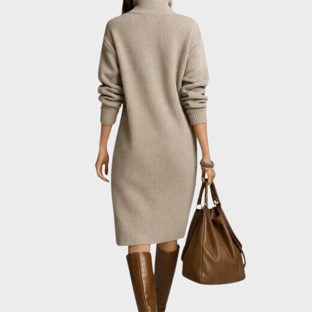Nancy | Abito Elegante Invernale con Bottoni