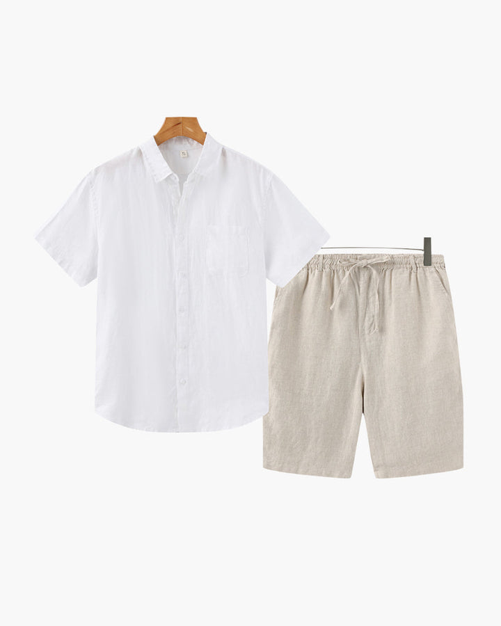Carlo | Pantaloncini estivi in lino Old Money