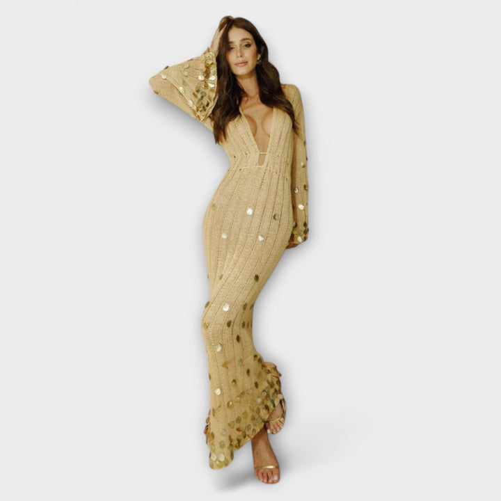 Kathleen - Abito Maxi Goldigs in Maglia