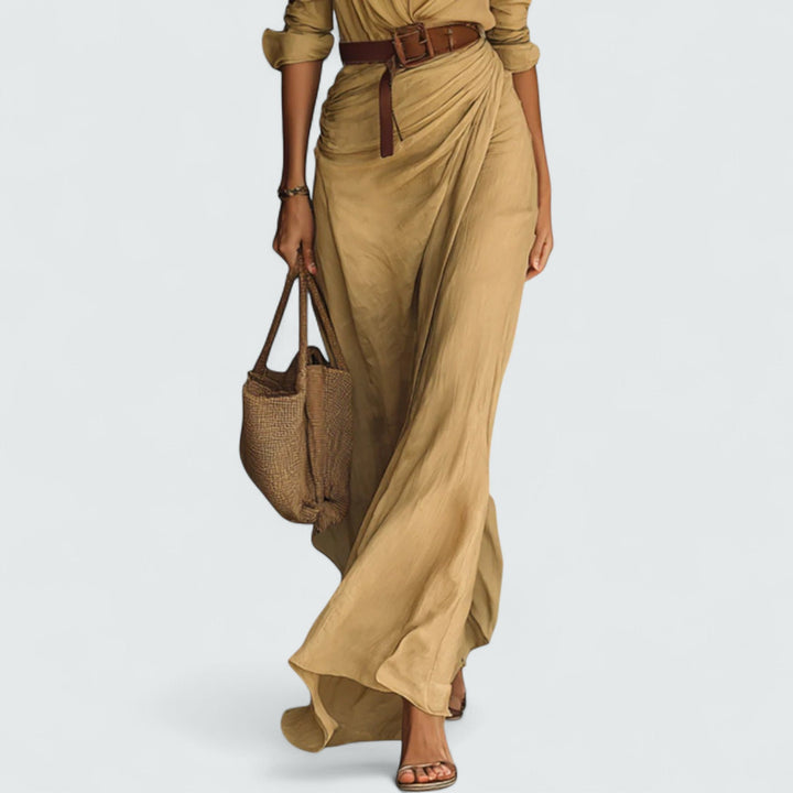 Doris | Abito Maxi a Maniche Lunghe