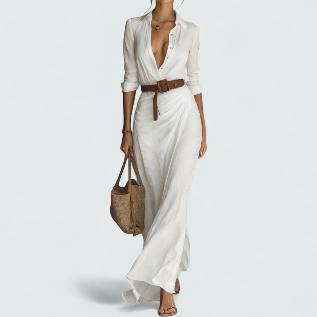 Doris | Abito Maxi a Maniche Lunghe