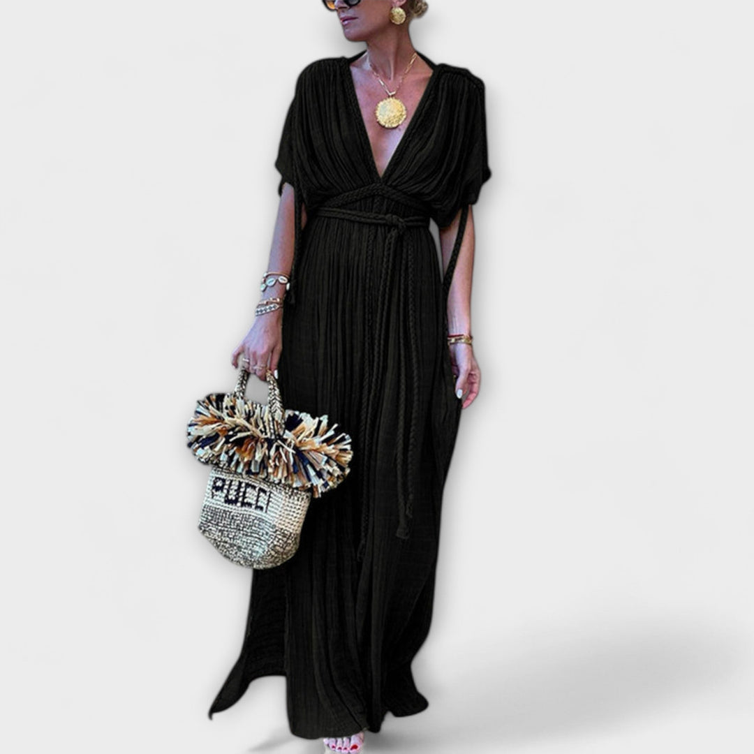 Abito Maxi Kimono in Stile Greco