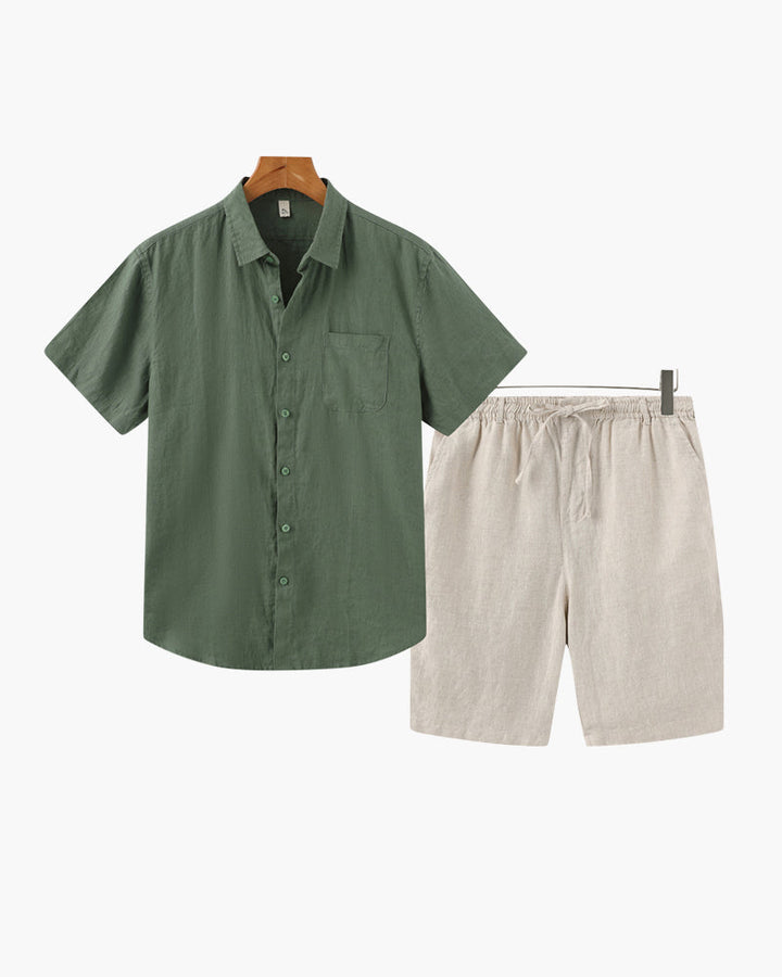 Carlo | Pantaloncini estivi in lino Old Money