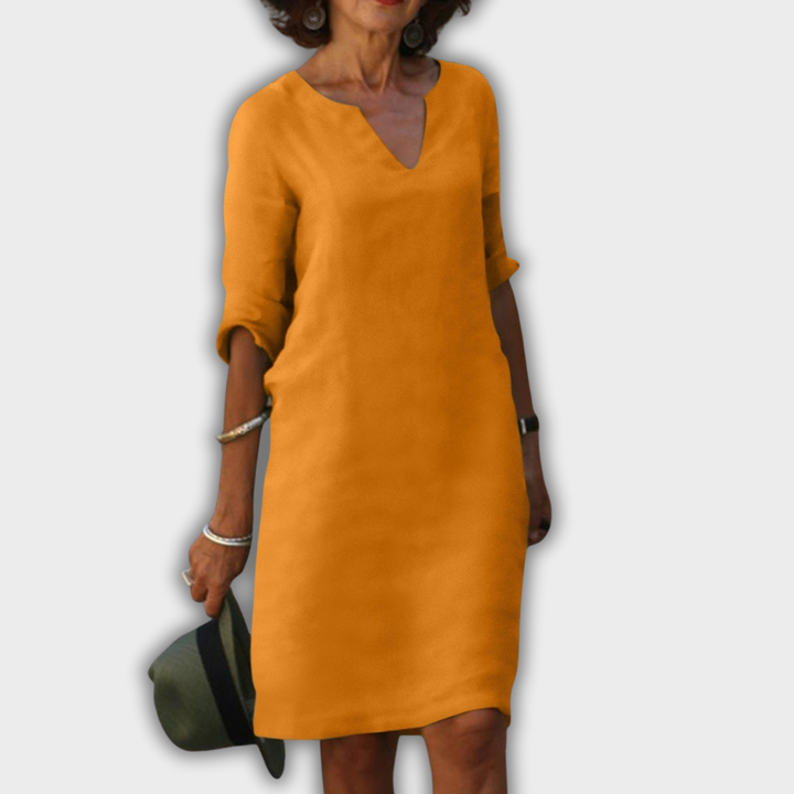 Lyns - vestito con scollo a V
