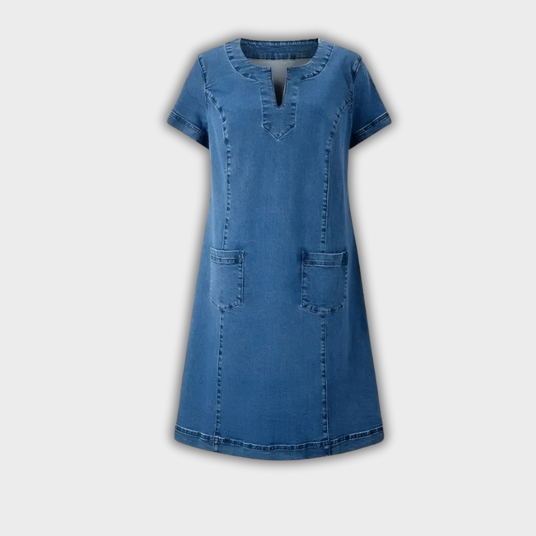Julia | Abito in Denim Elegante con Tasche