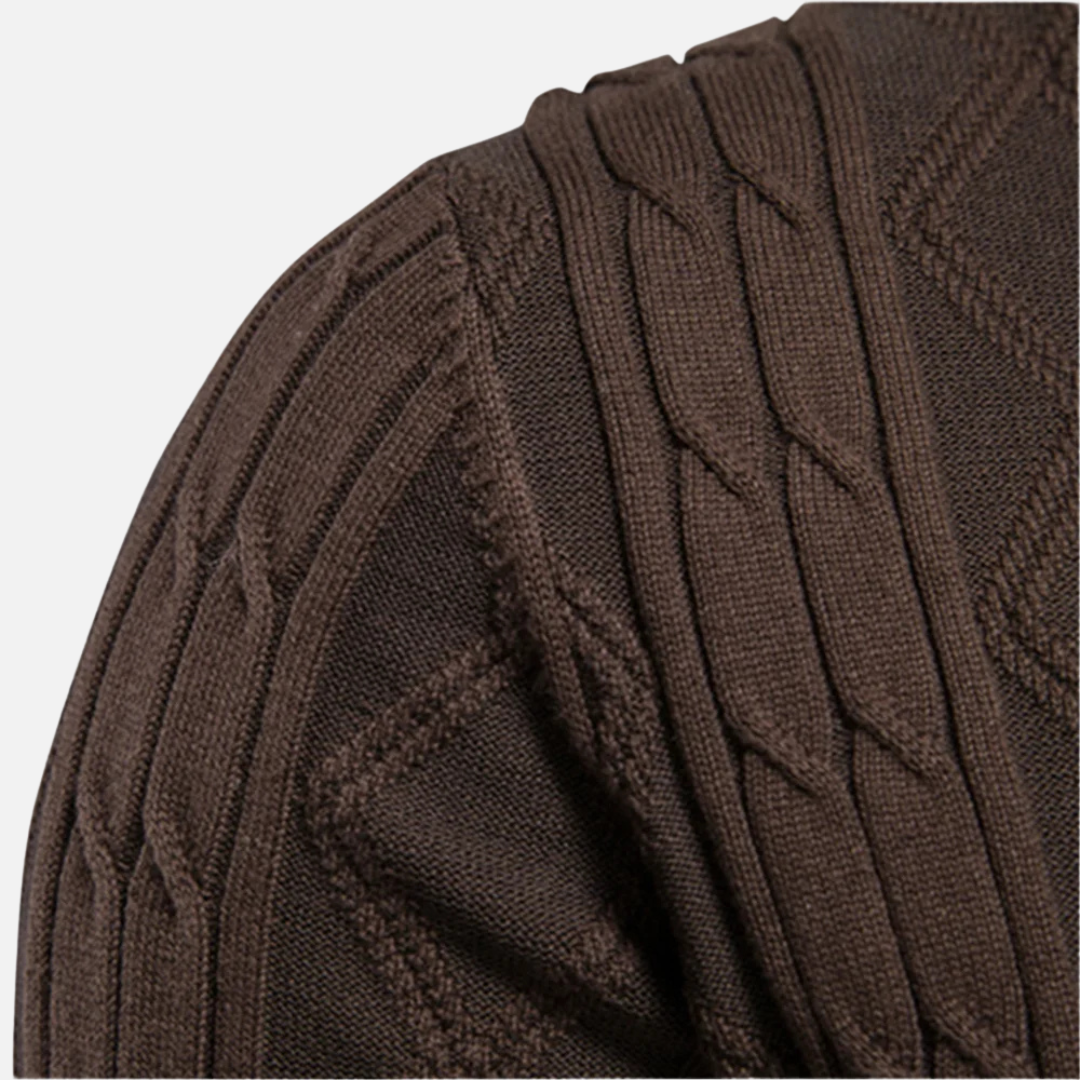 Samuele - Cardigan Argyle Mistura Suave
