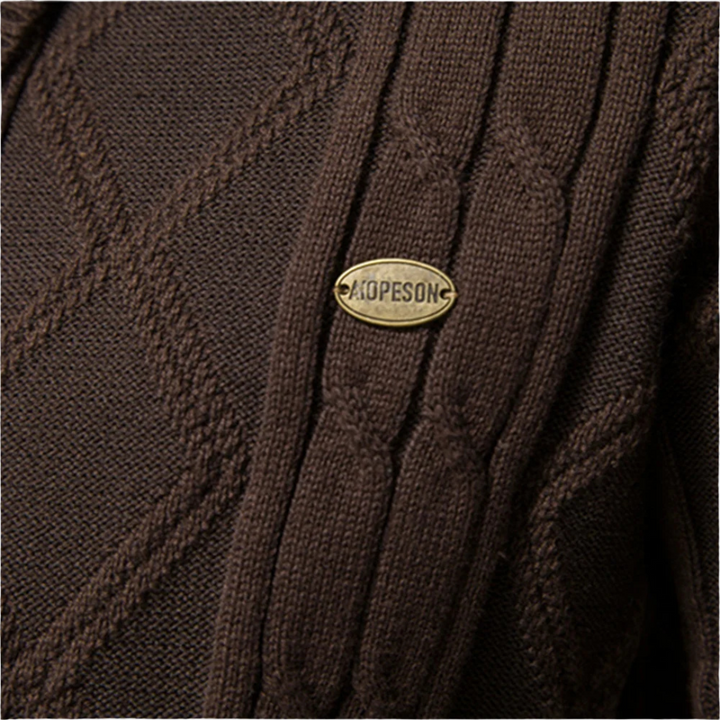 Samuele - Cardigan Argyle Mistura Suave