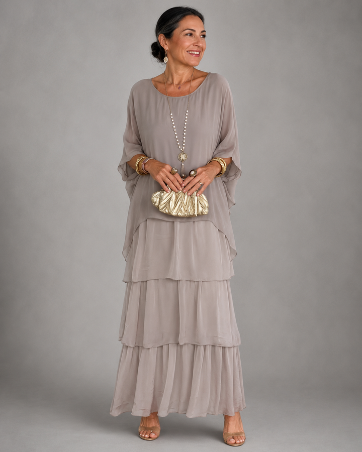 Alessandra - Elegante Abito Maxi Fluido