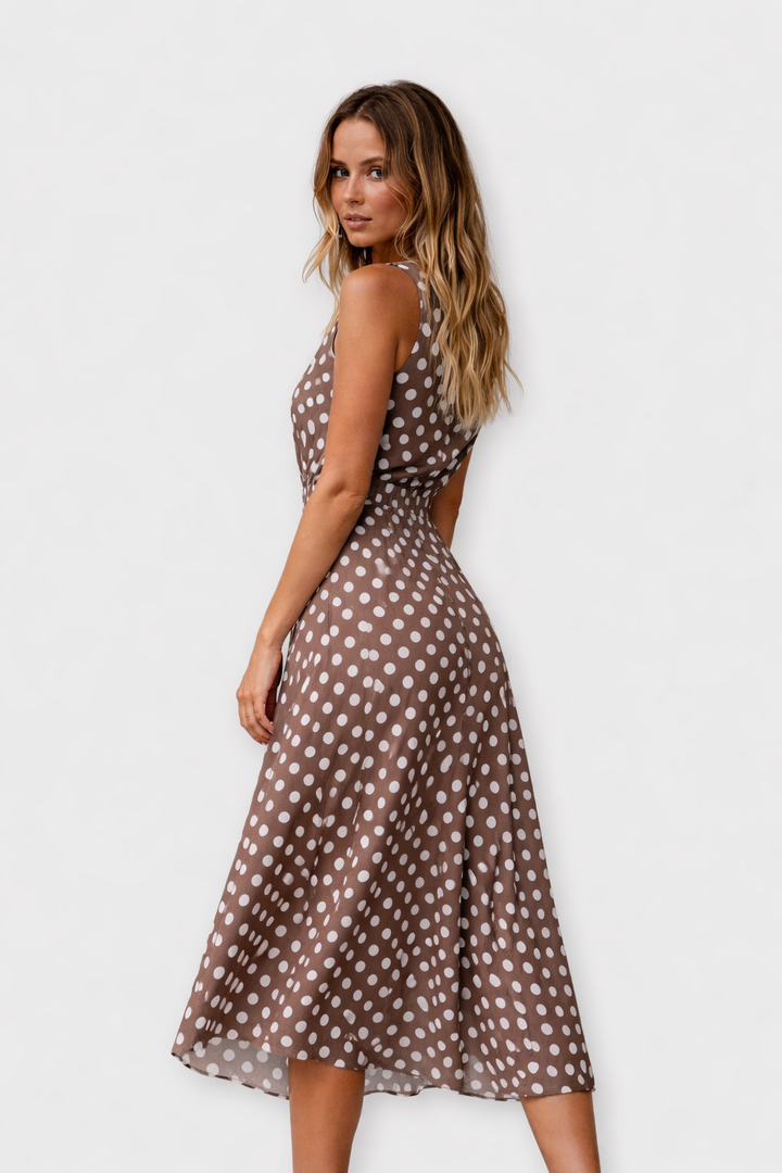 Danae | Abito Midi a Pois