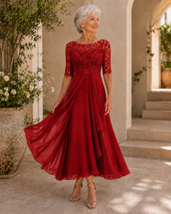 Lucia - Elegante Abito in Pizzo