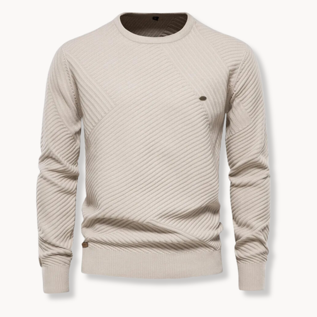 Massimo - Pullover Collo Rotondo Righe
