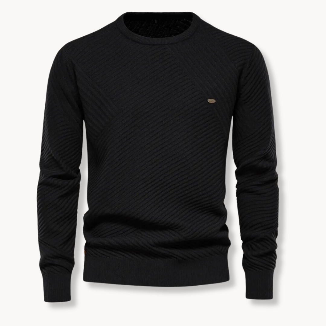 Massimo - Pullover Collo Rotondo Righe
