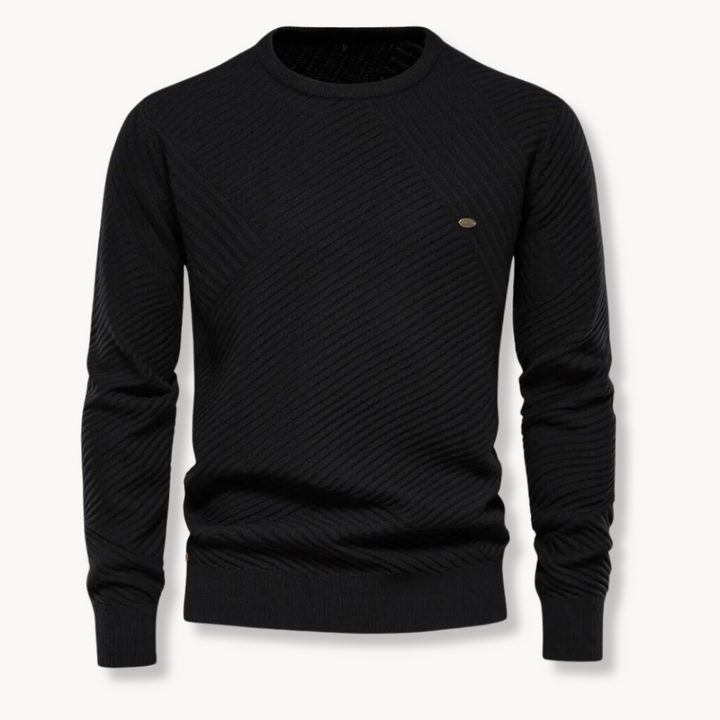 Massimo - Pullover Collo Rotondo Righe