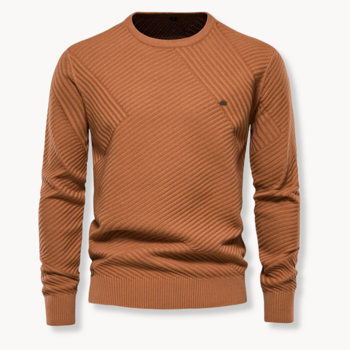 Massimo - Pullover Collo Rotondo Righe