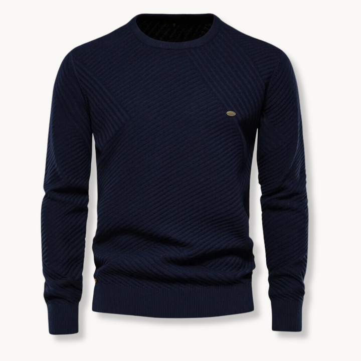 Massimo - Pullover Collo Rotondo Righe
