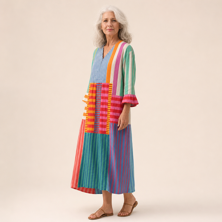 Gemma - Abito Estivo Stampato Flattering