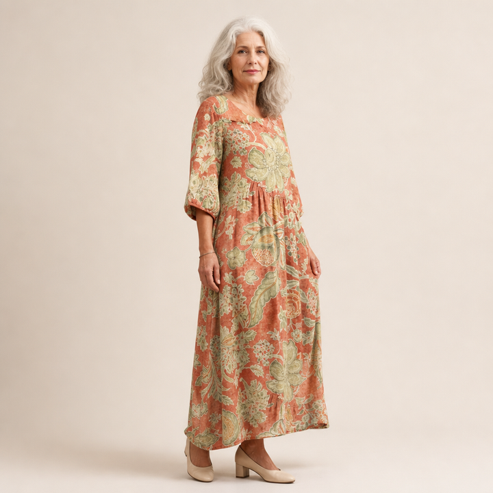 Margherita - Abito lungo fluido chic e confortevole