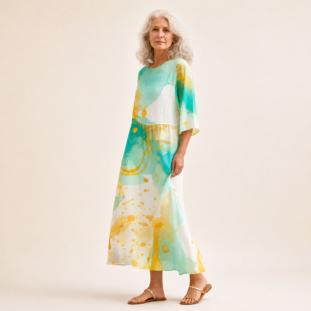 Alice - Abito lungo fluido chic e confortevole
