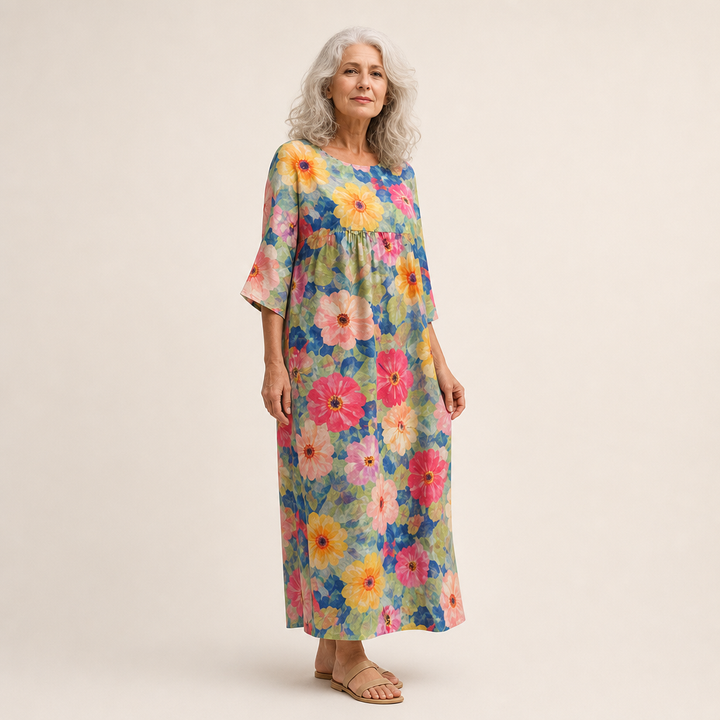 Arianna - Abito lungo fluido chic e confortevole