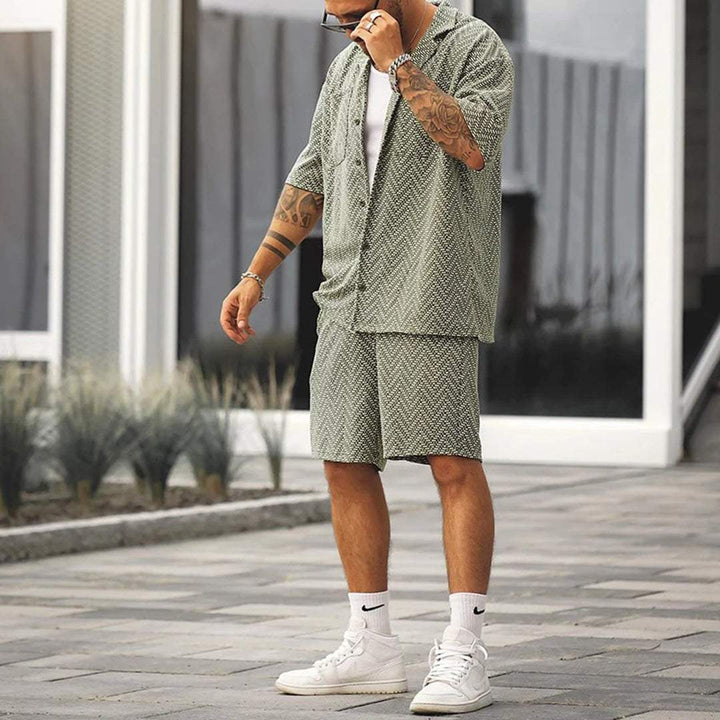 Riccardo | Classico Completo Estivo Uomo Verde Shorts