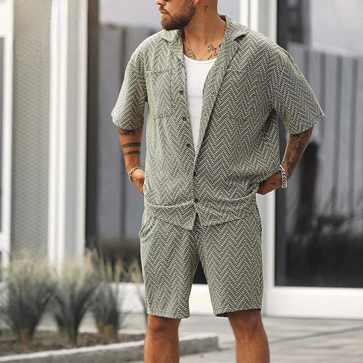 Riccardo | Classico Completo Estivo Uomo Verde Shorts