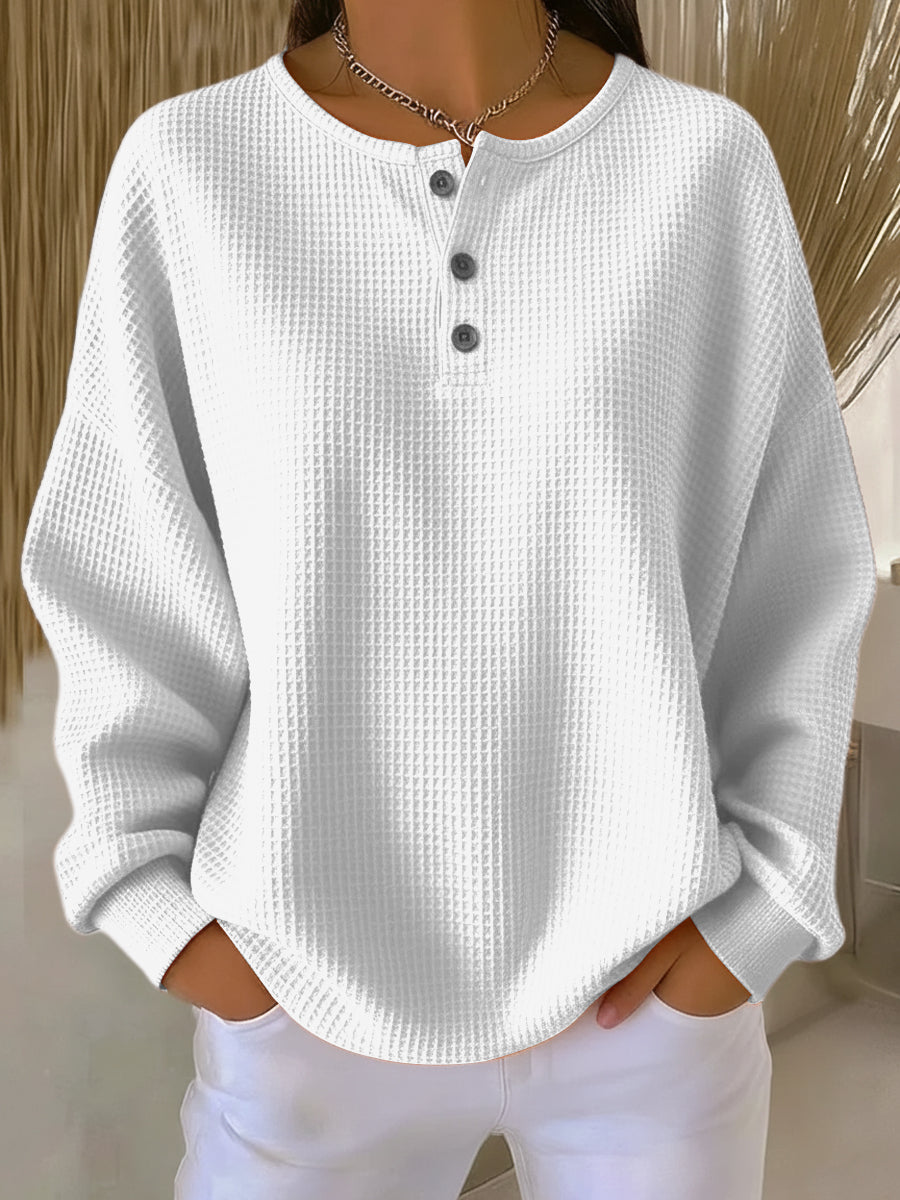 Helle | Maglione caldo e confortevole in maglia a nido d&