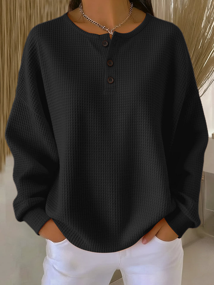 Helle | Maglione caldo e confortevole in maglia a nido d&