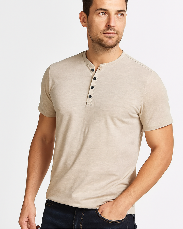 Henley - Collo con Bottoni