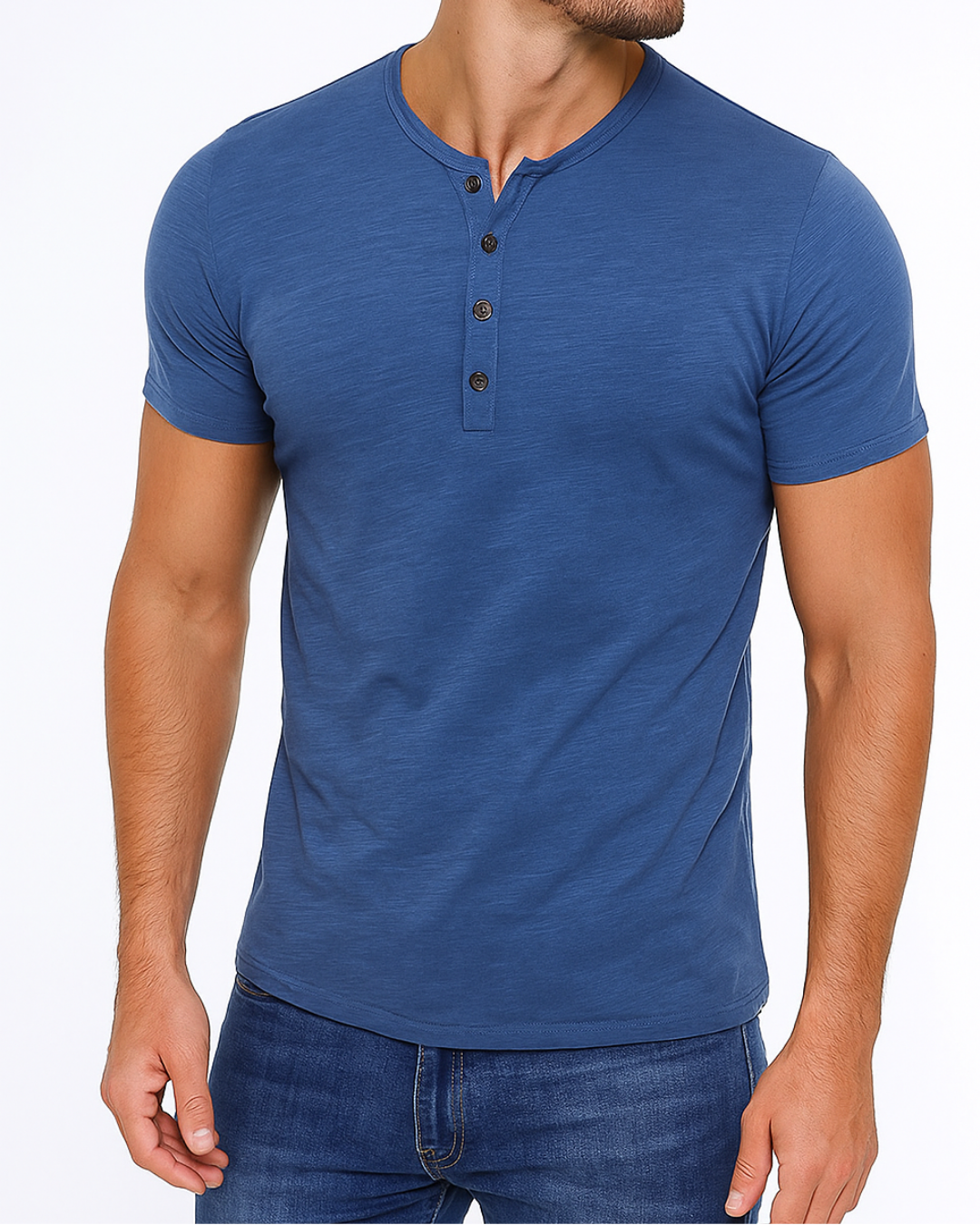 Henley - Collo con Bottoni