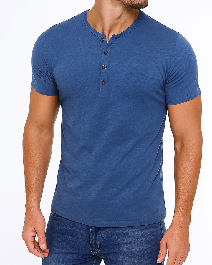 Henley - Collo con Bottoni