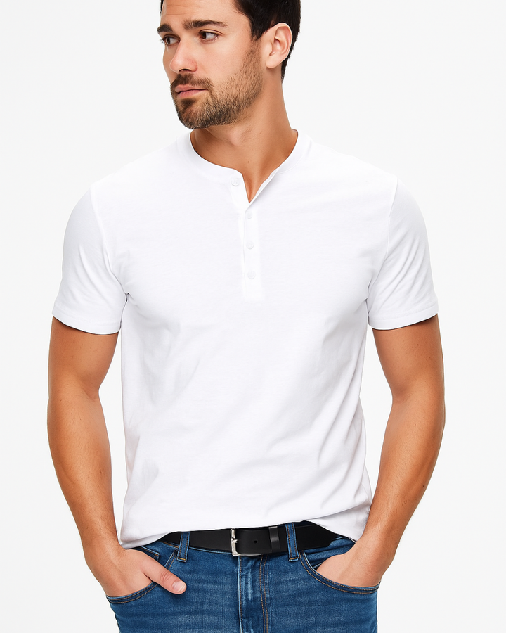 Henley - Collo con Bottoni