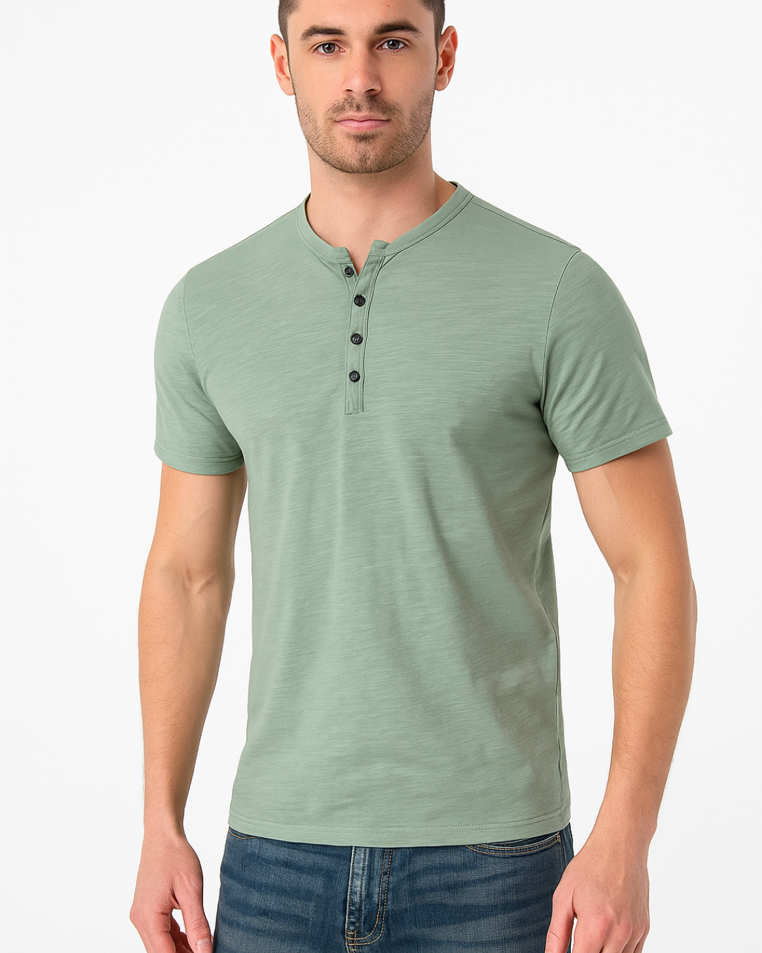 Henley - Collo con Bottoni