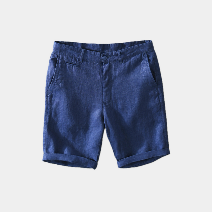 Bermuda in Lino Uomo Slim Fit Elegante Estivo