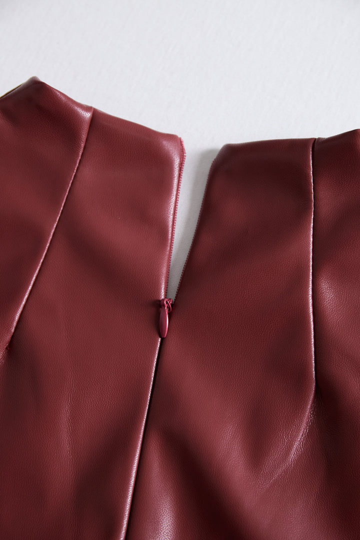 Abito aderente da donna nero con scollo a V e maniche lunghe