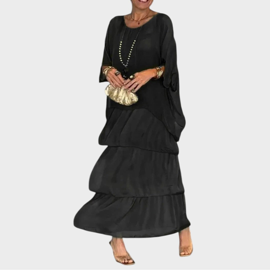Nora | Abito Elegante in Chiffon in Stile Boho per l&