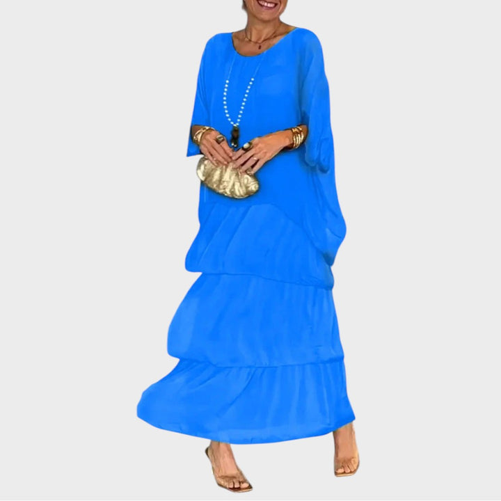 Nora | Abito Elegante in Chiffon in Stile Boho per l&