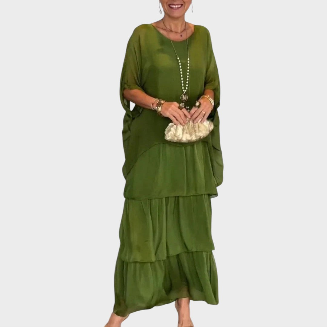 Nora | Abito Elegante in Chiffon in Stile Boho per l&