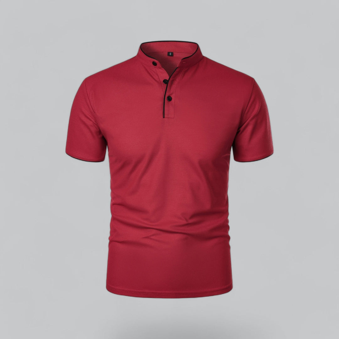 Polo da uomo senza colletto