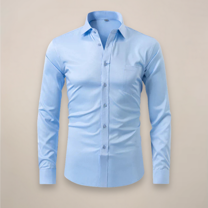 Bernardo | Camicia business a maniche lunghe, senza stiratura