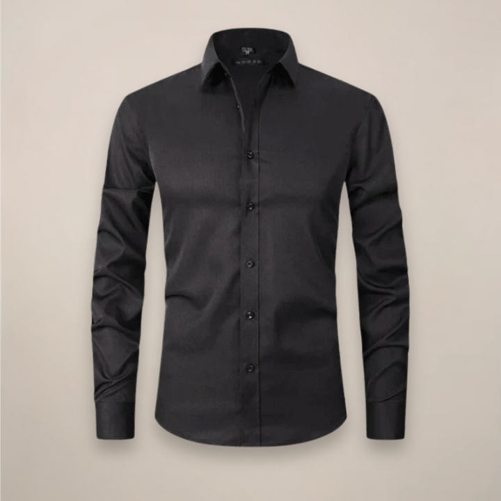 Bernardo | Camicia business a maniche lunghe, senza stiratura